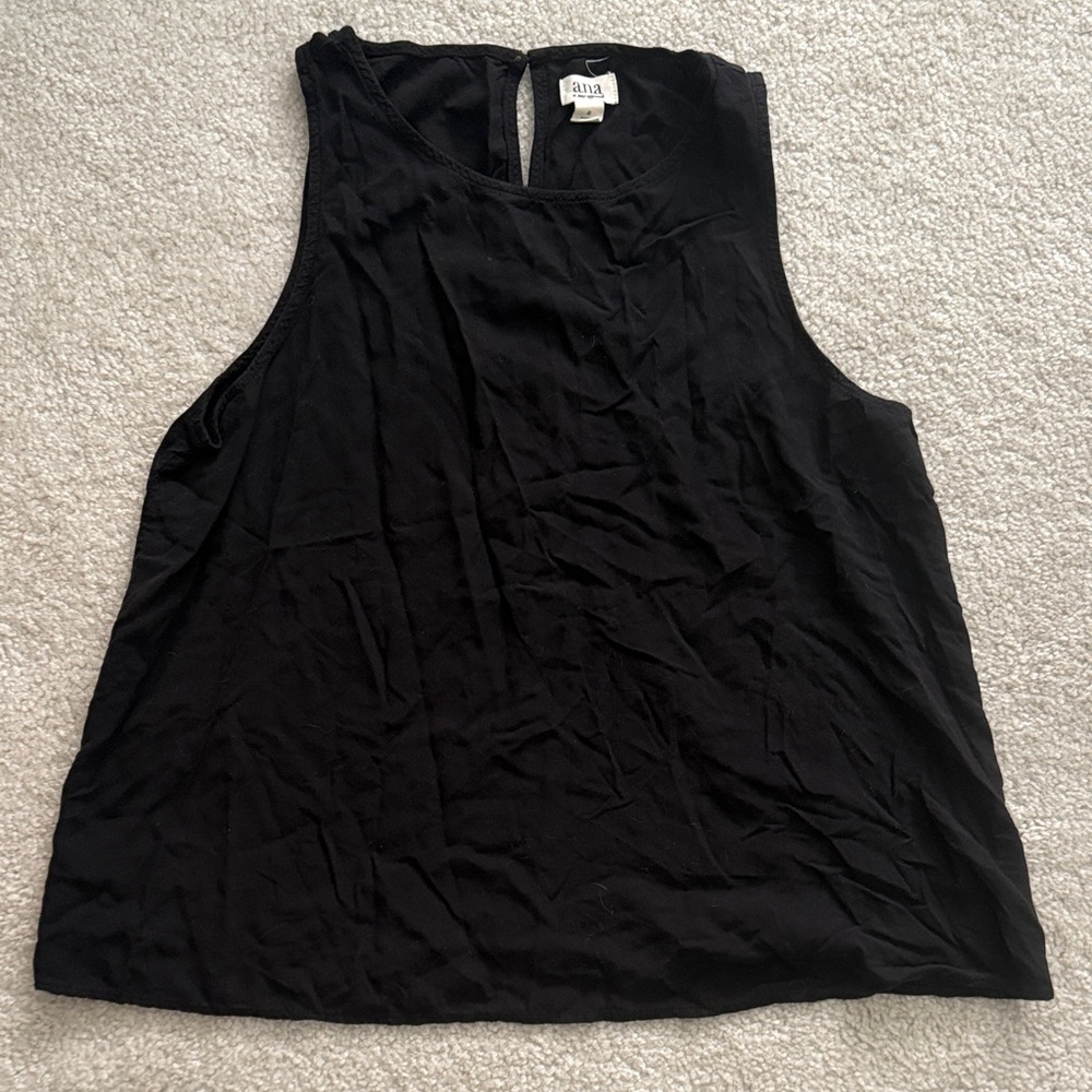 a.n.a Black Tank Top